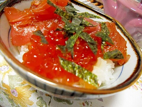 まぐろいくら丼